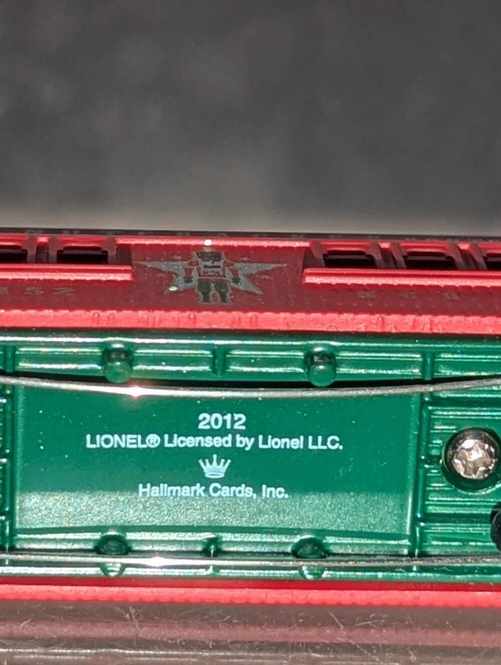 2012 Hallmark Keepsake Lionel Nutcracker Route Baggage Coach Train Ornament